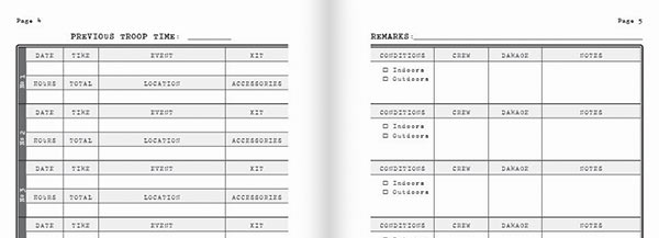 Troops Logbook